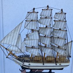 Detailed Model Old Sailing Ships, Decor For Seascape, Ocean Beach House Decorating
