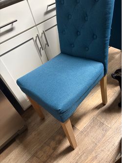Blue Amazon Dining Chairs