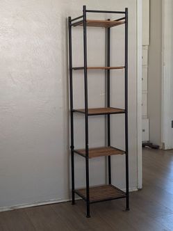 Rustic bathroom 5 tier shelf