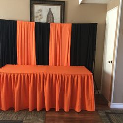 1set curtains +tablecloth 6ft
