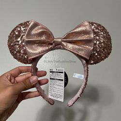 Disney - Rose/Pink Gold Sequin Minnie Ears