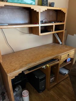 Solid oak desk