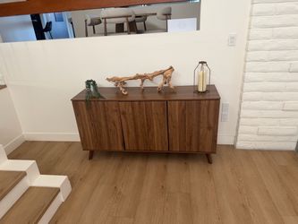 Brand new Mid-Century Modern Wood Sideboard Cabinet