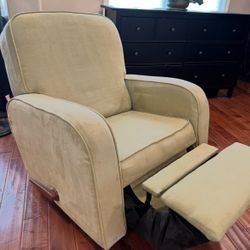 Lime Green Microfiber Swivel Recliner