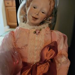 A Mothers Love Porcelain Head N Hands Doll