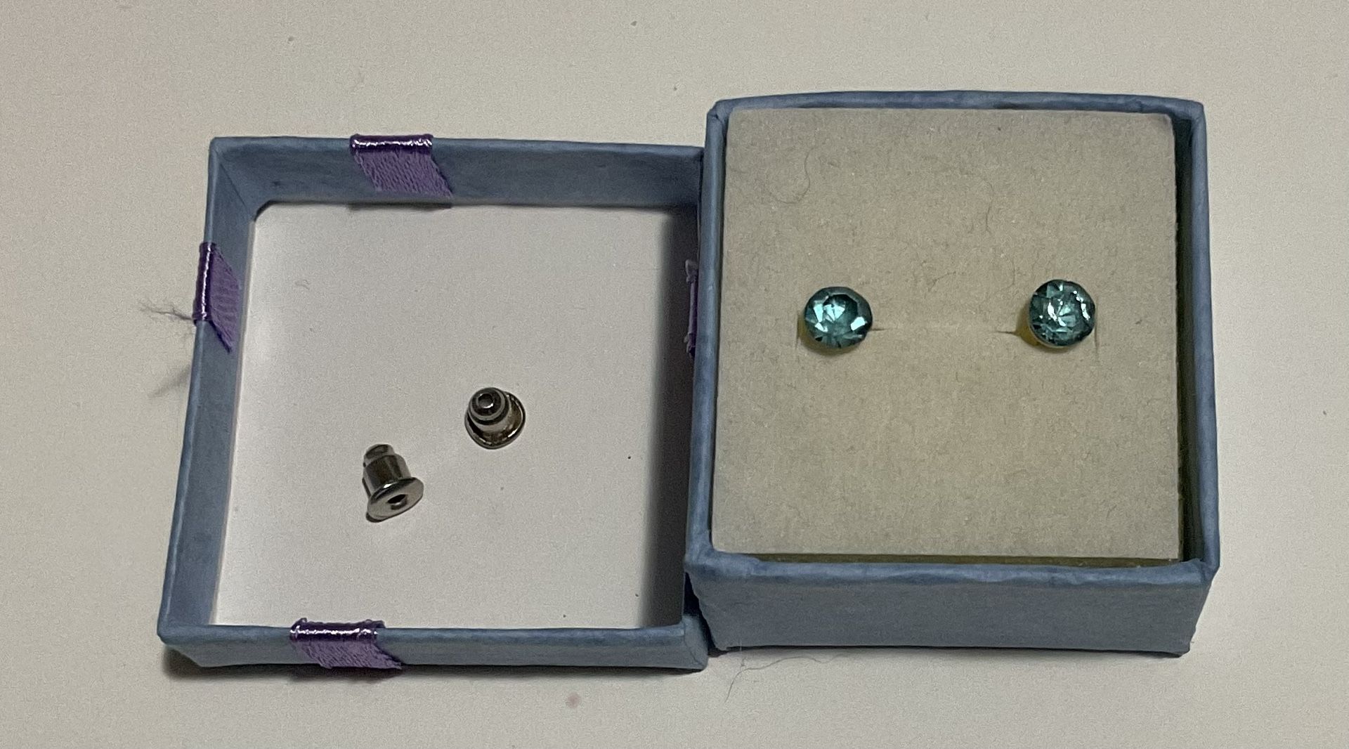 Cute Little Blue Stone Earrings NEW - Buy 1 get 1 FREE