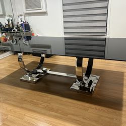 Black Glass Dining Table