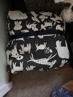 Black and White dog Print pillows