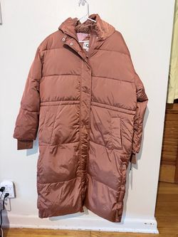 UGG Long Puffer Coat with Hood