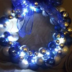 Dodgers xmas wreath