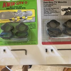 Two See-Thru Scope Mount Rings. Made In USA.