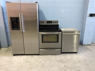 Complete Stainless Steel Kitchen Appliance Package With 120 Day Warranty