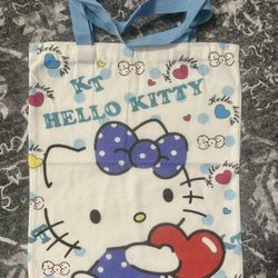 NEW IN BAG// X-LARGE HELLO KITTY CANVAS TOTE 