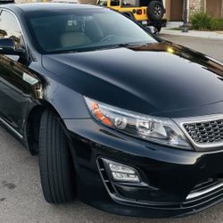 2016 Kia Optima Black Hybrid 4 Door Sedan Ex 
