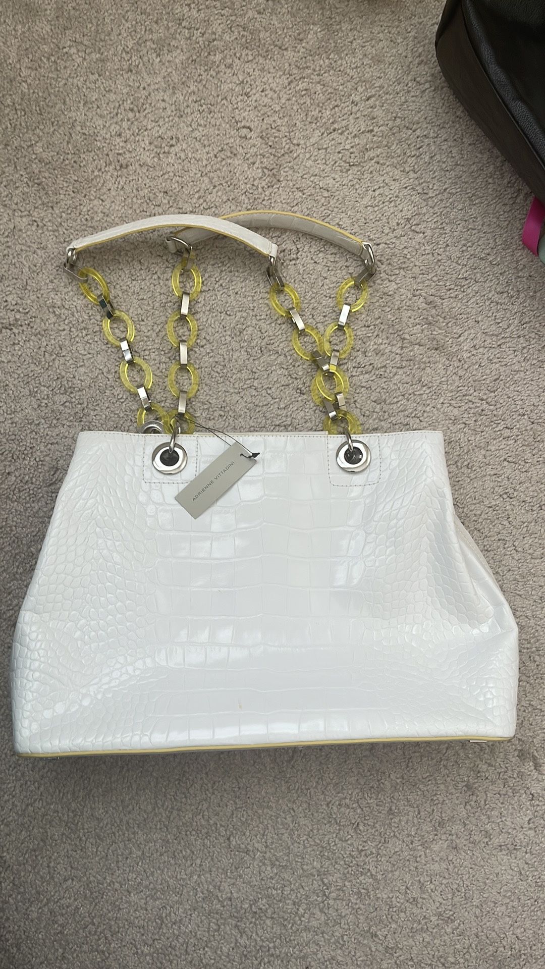 NWT white Leather Purse 