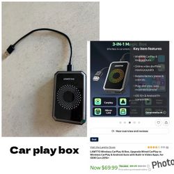 LAMTTO Wireless CarPlay Android Auto Adapter