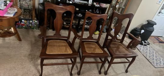3 Vintage Mahogany Chairs