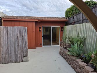 Vinyl sliding door with screen