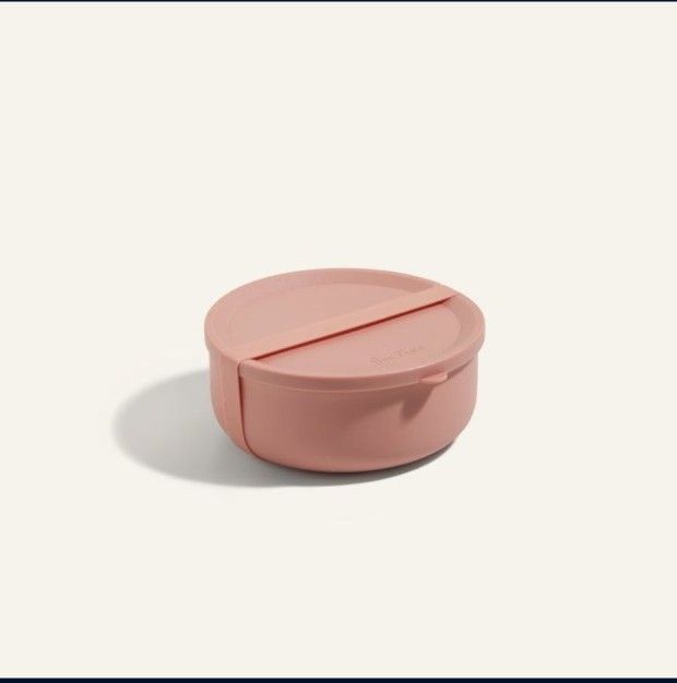 Our Place Wander Bowl - Portable Ceramic Stoneware Bowl | Microwave Safe with Custom-Fit Lid, Silicone Sleeve & Strap | 3.5 Cup Capacity | Leak-Resist