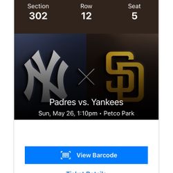 Padres Ticket