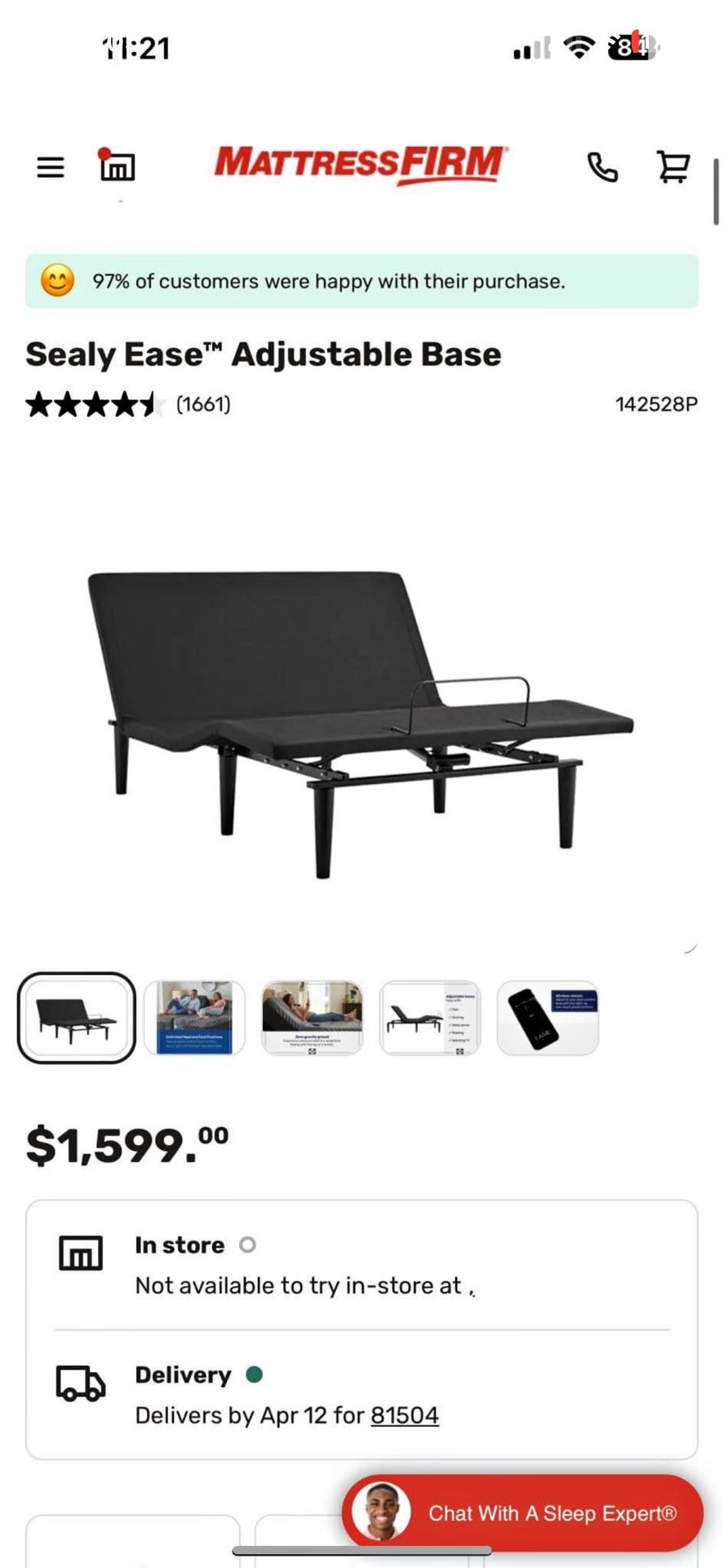 King Size Electronic Adjustable Base