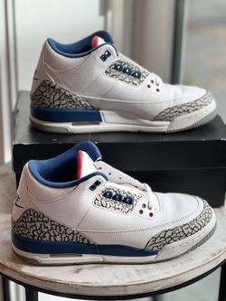 Nike Air Jordan 3 True Blue Size 6.5y 8w