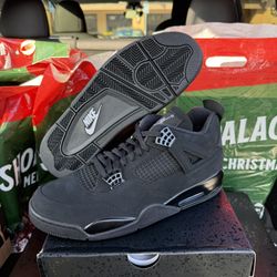 Size 7.5, 8.5, 12 - Air Jordan 4 Retro Black Cat 2025 FV5029-010 
