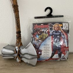 Thor Costume And Hammer (kids)