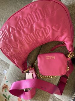 New Barbie Pink/Black Juicy Couture Leather Bags