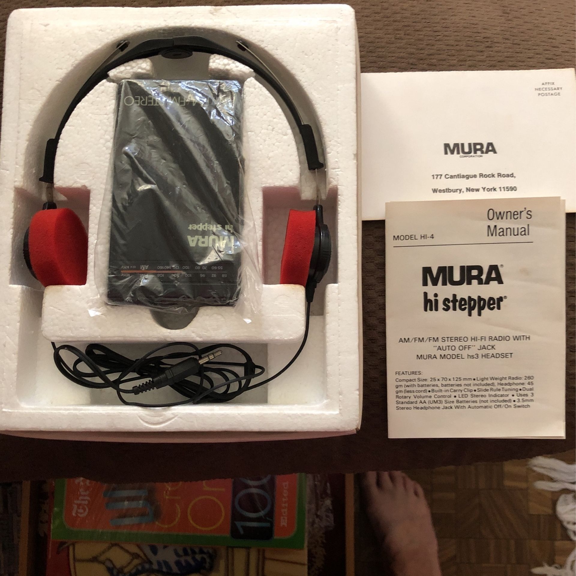 1980’s Mura Hi Stepper, Head Phone Set