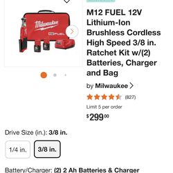 Milwaukee High speed ratchet