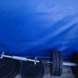 63lbs Adjustable Dumbells Weights 