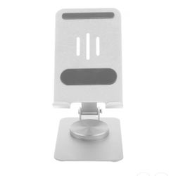 STOBOK Portable Foldable Rotating Phone Holder Stand for Tablet and Cellphone