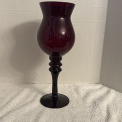 Vintage Burgundy Vase