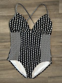 Black And White Bathing Suit