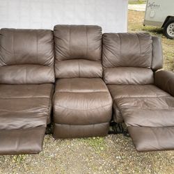 Brown Leather Couches 