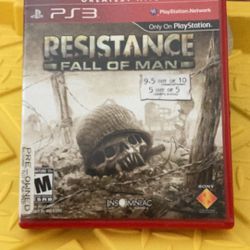 Ps3 Resistance, Fall Of Man  Game