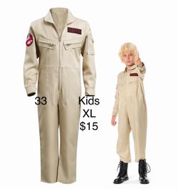 Ghostbuster Kids Jumpsuit Uniform Costume XL Halloween