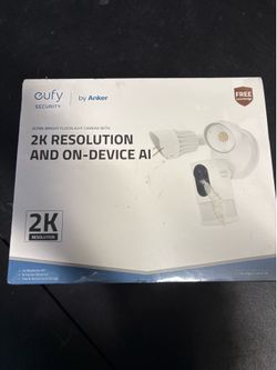 Eufy security camera and floodlight 2K resolution