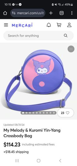 Kuromi My Melody Loungefly Crossbody Purse