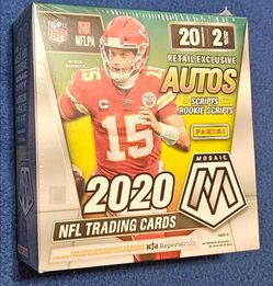 Factory Sealed 2020 Panini Mosaic Football Mega Box