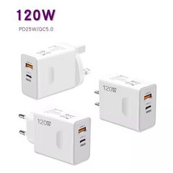 Fast Charging 120W Mobile Phone Wall Charger And Cable 