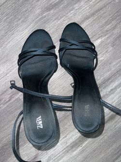 Zara blue heels