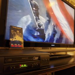 Samsung VR8160 4-Head Hi-Fi Stereo VHS VCR Recorder + RCA Cables Tested Works