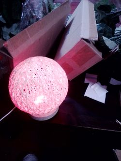 Woven String Ball Table Lamp