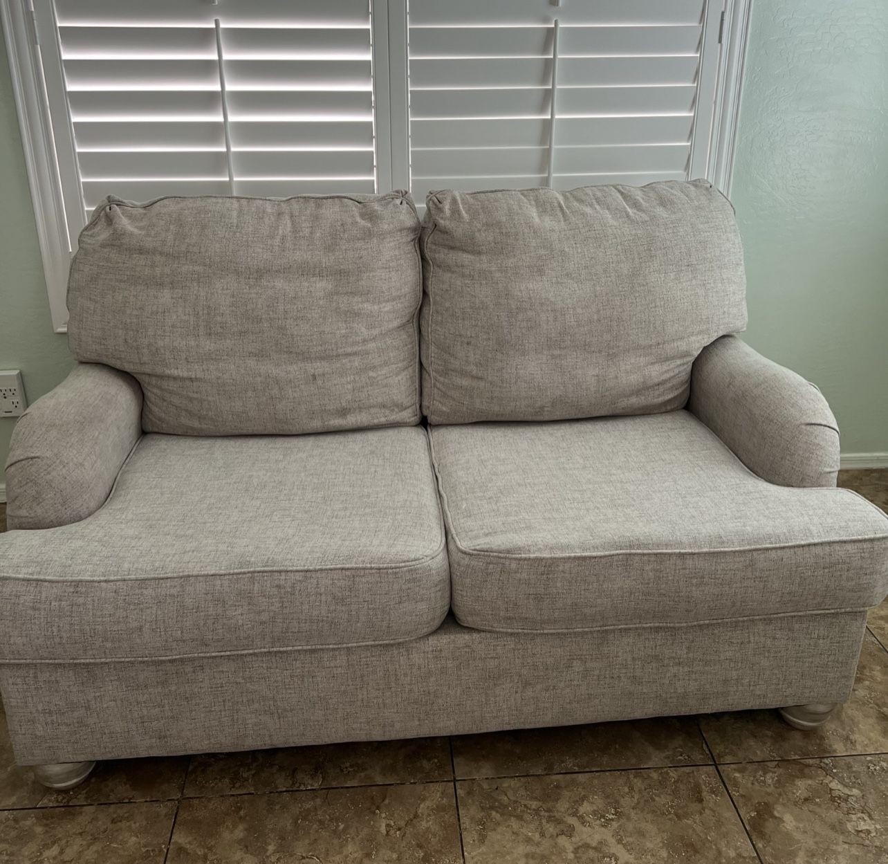 LIGHT GREY COUCHES $200