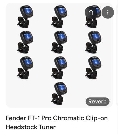 Fender ft-1 pro chromatic clip on headstock tuner