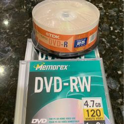 DVD’s R , RW - New 