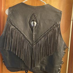 Women’s Xl Leather Vest
