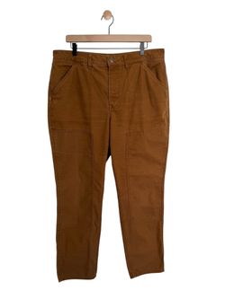Rei Co-op Trailsmith Pants Womens 16 Walrus Brown Outdoor Rugged Double Knee